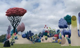 Sythesis von Susi Vetter, Augmented Reality Installation, Foto: Susan Gutperl, Lizenz: Tourismusverband Fläming e.V.